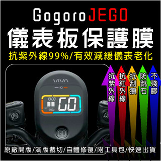 2024全新gogoro JEGO儀表板保護膜犀牛皮(防刮防紫外線防止液晶儀錶淡化防止指標