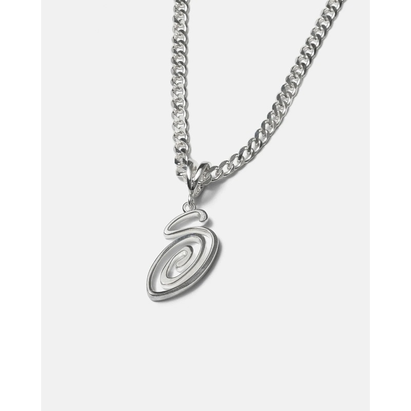 [SEVEN SELECT] STUSSY SWIRLY S CHAIN STERLING SILVER 項鍊 純銀