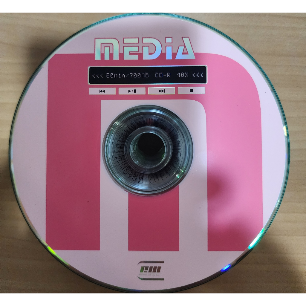全新 media 40X 700MB 80min CD-R CD片 空白光碟片 燒錄片 31片散裝