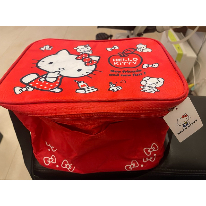 全新 正版 三麗鷗 Hello Kitty 大方型保溫袋17L 手提旅行收納袋 包包類 野餐 收納袋 手提袋 旅行袋