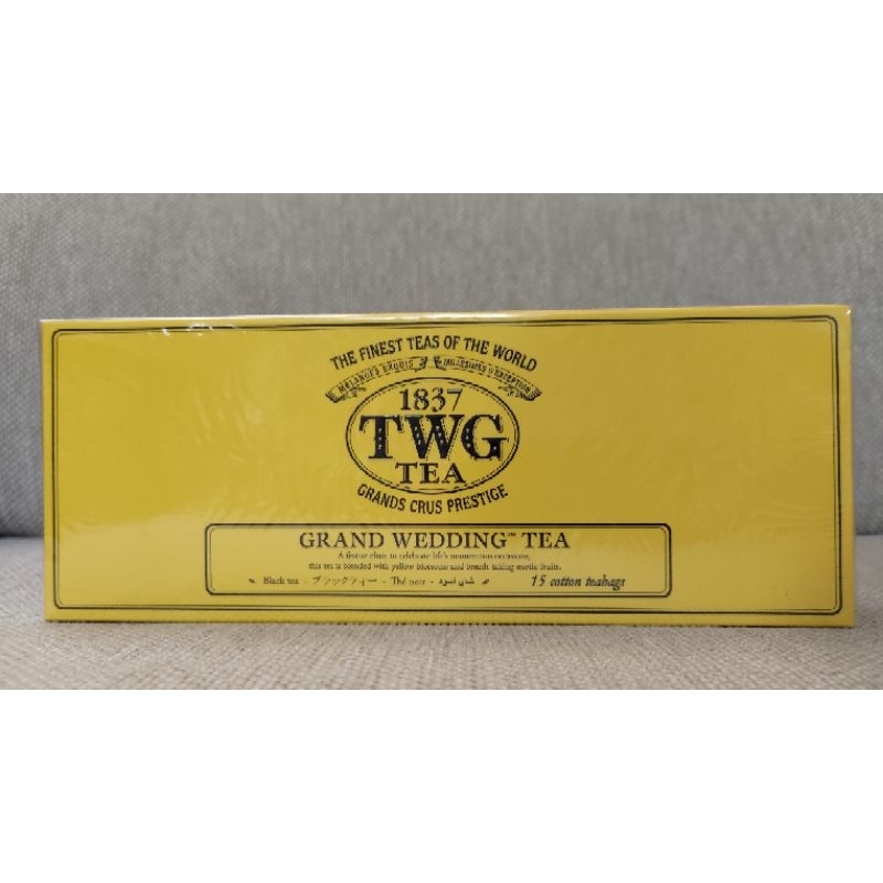 【TWG Tea】皇家婚禮茶 手工純棉茶包 15包/盒 2026.5.15