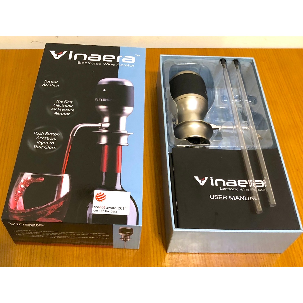 Vinaera MV6 電子氣壓醒酒器 全球首創專利的電子氣壓設計 瞬間達到醒酒的效果