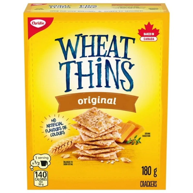 🇨🇦加拿大 健康蔬餅 Wheat Thins 小麥餅 180克 脆餅 低卡餅乾🍪不含人工色素及香料