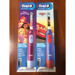 百靈歐樂B Oral B電池式 兒童電動牙刷 3+汽車/公主款DB4510k/D5台灣現貨(主機+1刷頭）