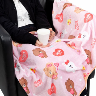 全新未拆 LINE FRIENDS minini 熊大 兔兔 莎利 毛毯 冷氣毯 萬用毯
