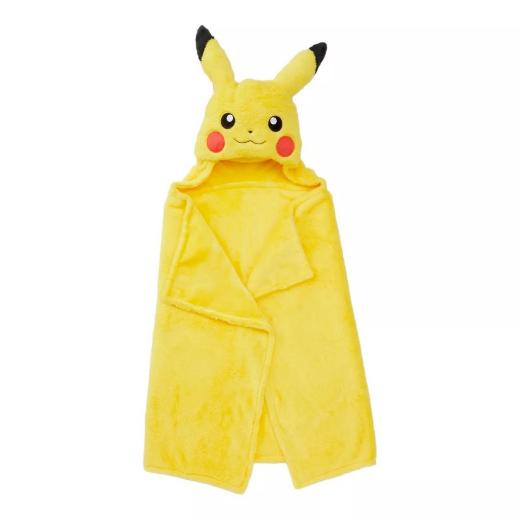 預購 🚀美國正貨🚀美國專櫃 寶可夢 pokemon 毛毯 棉被 連帽毛毯 皮卡丘 Pikachu