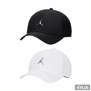 NIKE 帽子 運動帽 J RISE CAP S CB MTL JM 黑 白 -FD5186010 FD5186100