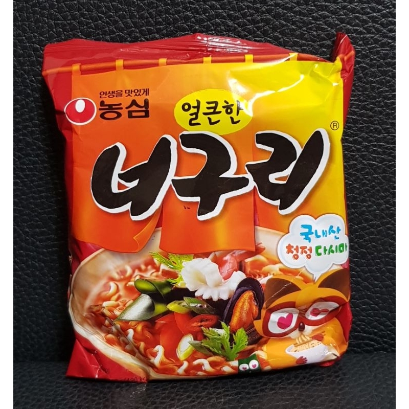 《即期品 蝦皮最便宜》韓國 農心 浣熊海鮮拉麵 辣味 120g