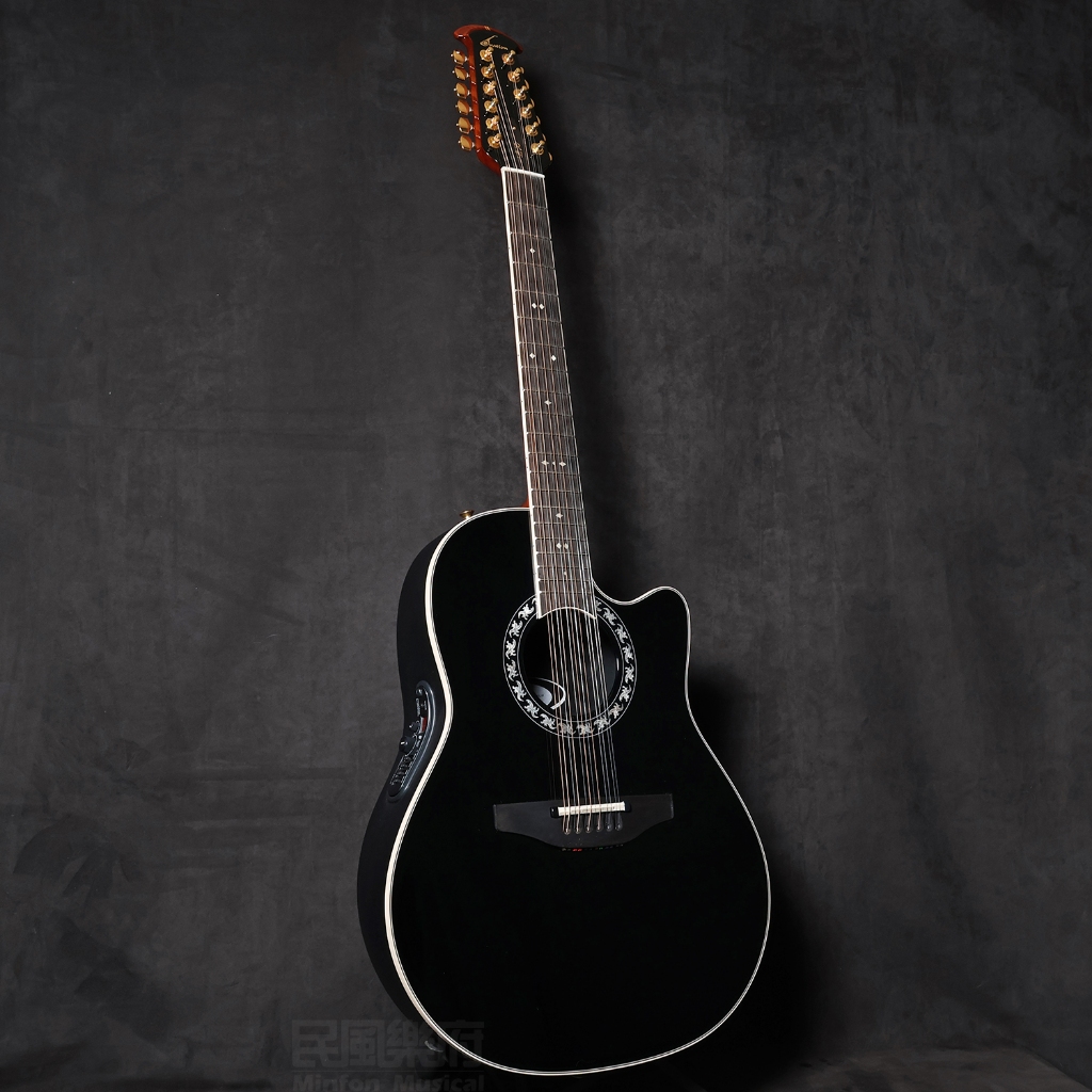 Ovation 2056LX-5 12弦 頂級圓背吉他 黑色 附贈原廠硬盒 歡迎來店試琴【民風樂府】