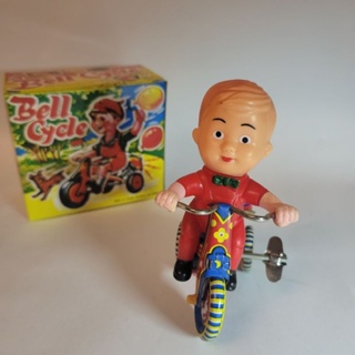 早期 全新 台灣 懷舊 鐵皮 小童 三輪車 腳踏車 童玩 玩具