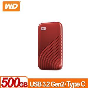 WD My Passport SSD 500GB(金) 外接式SSD USB 3 . 2 Gen2，附USB - C傳輸