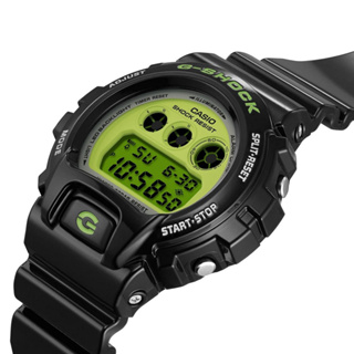【G-SHOCK】 DW-6900RCS-1 CASIO 經典Crazy Color個性數位電子錶/50mm/綠黑