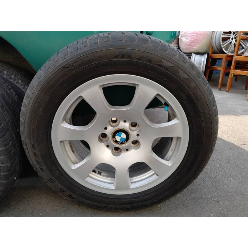 限面交 價錢內看 BMW 5孔 鋁合金 輪圈  輪框 + 輪胎 225/55ZR16 其他廠牌 通用  4 顆  整組賣