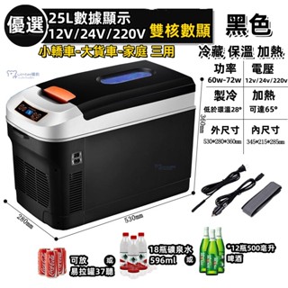 （免運）車裁冰箱 車內冷藏凍盒 小型車內收納冰箱 冷暖兩用箱 貨車必備小型冰箱 12v迷你小冰箱 車裁神器 便捷小冰箱