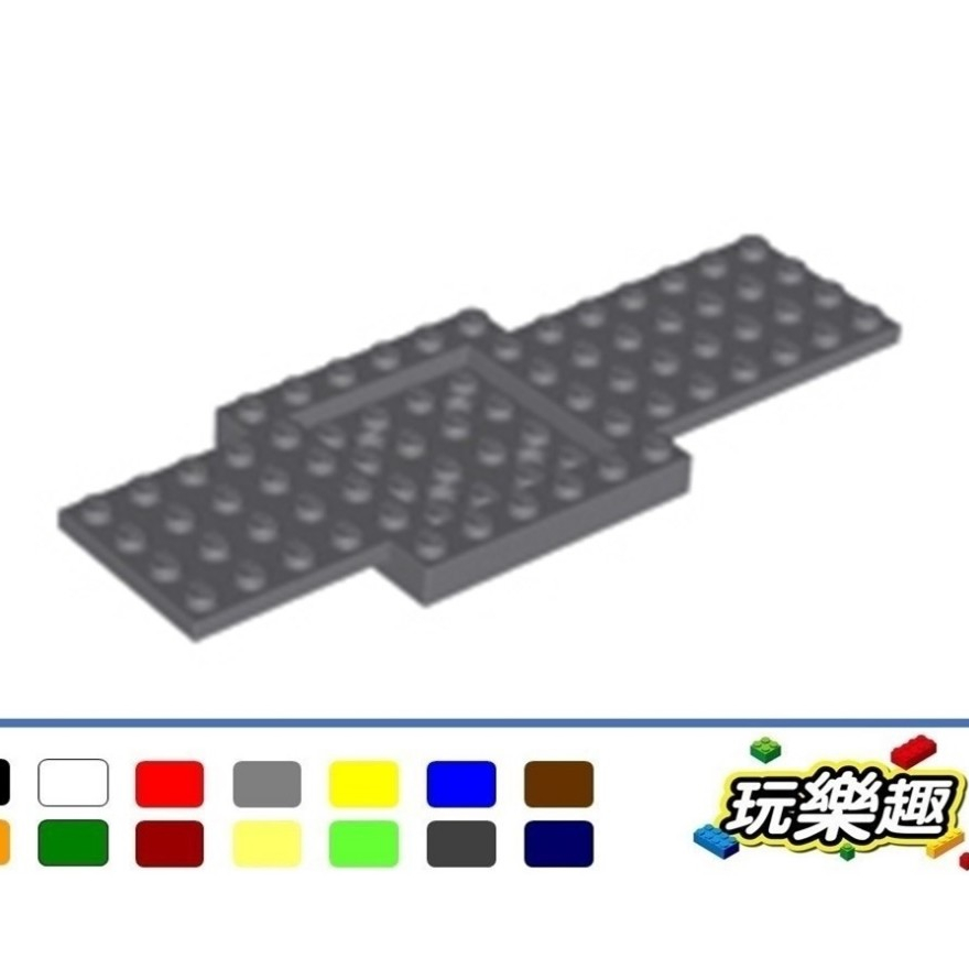 玩樂趣 LEGO樂高 52037 深灰色 車架底座 6 x 16 x 2/3  二手零件 2H20F-B