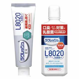 【草】日本 樂可麗舒 L8020 乳酸菌漱口水500ml/罐、乳酸菌牙膏80g/條 蘋果薄荷味