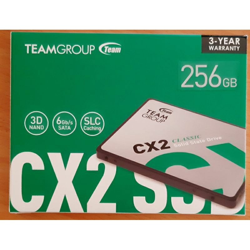 【全新未拆封】TEAM 十銓CX2 256GB 2.5吋SATAIII SSD 固態硬碟