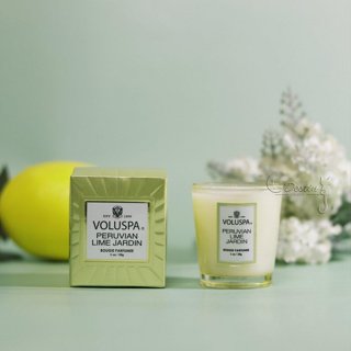 Voluspa 美國 香氛精油蠟燭 秘魯檸檬花園 Peruvian Lime Jardin 1oz 28g 全新 玻璃瓶