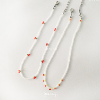 【MOLI SHOP】櫻桃口味串珠項鍊🍒 手工串珠項鍊