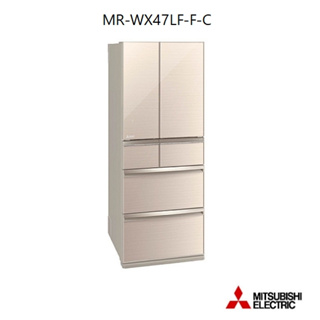 【三菱】MR-WX47LF-F-C 472L極纖玻璃鏡面美型六門冰箱 水晶杏