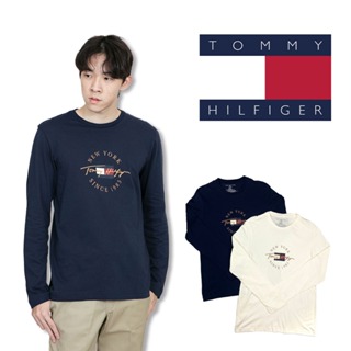 ⚡衝評 Tommy Hilfiger 復古圓標 長T 大尺碼 純棉 無刷毛 現貨 長袖 T恤 #9663