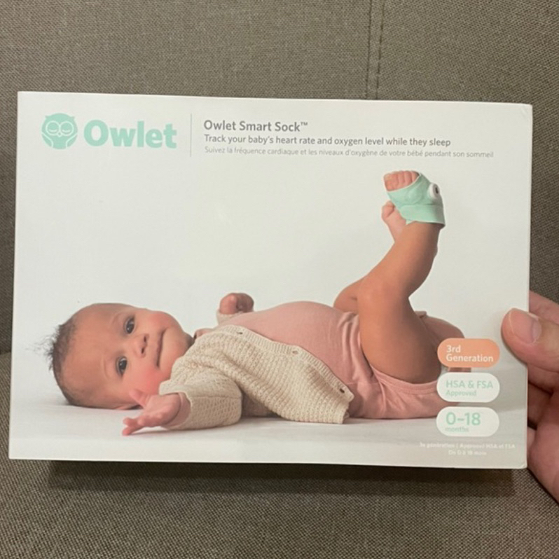 【二手】Owlet Smart sock 3rd第三代寶寶呼吸監控智慧襪/智能襪 0-1歲半適用（嬰兒血氧監測）