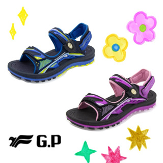 免運【G.P涼拖鞋】G3897B 雙層舒適緩震涼拖鞋 磁扣兩用涼拖鞋 可調整 大童涼鞋