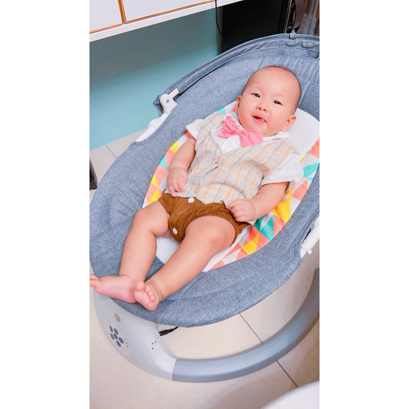 （留）二手寶寶 電動搖椅 餐椅 18公斤 台南可自取
