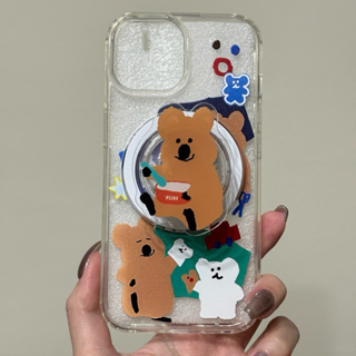 柿子椒熊磁吸iPhone15手機殼(含柿子椒熊支架)