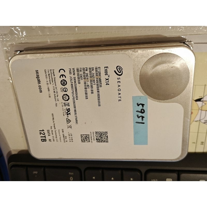 12TB 稀有大容量釋出 12TB 專業NAS硬碟   SATA 3.5吋  Seagate  EXO No.4
