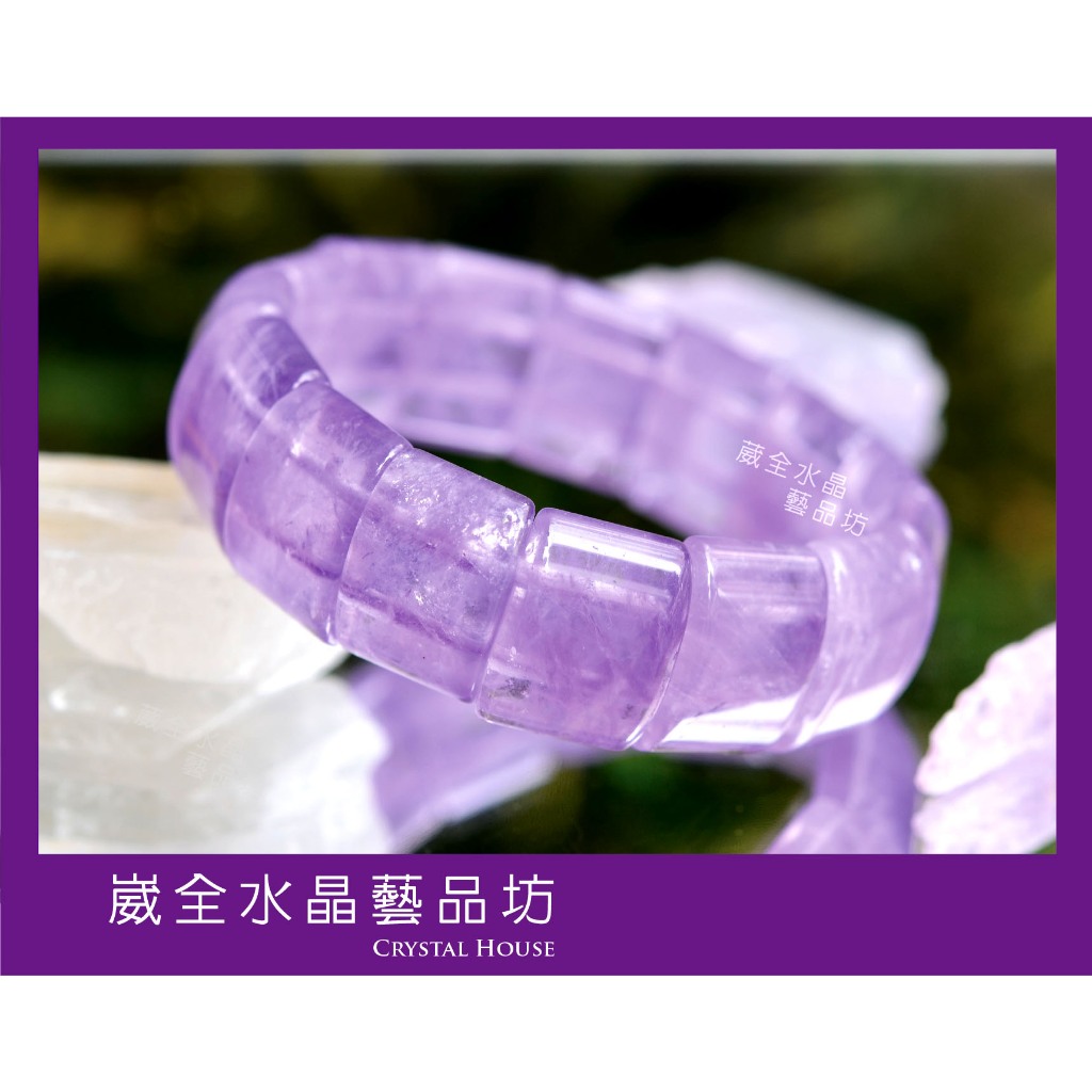 【崴全水晶】天然 能量 水晶 紫玉髓 手排 【20x14mm】 手珠 飾品