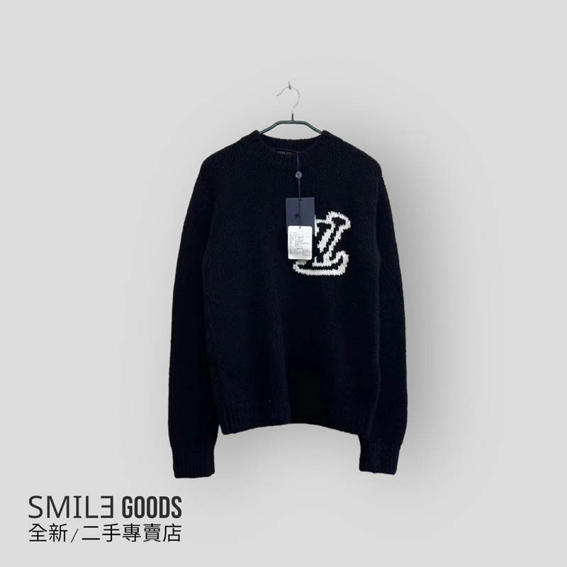 [SMILE] LOUIS VUITTON LV 黑色大logo毛衣