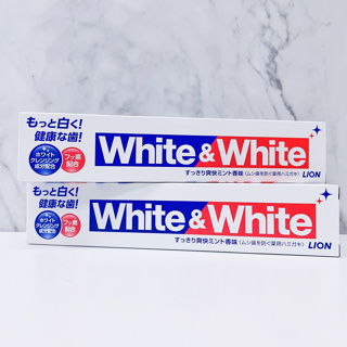 🔥日本製🔥 Lion 獅王 White＆White 特效酵素美白牙膏 150g