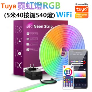 天天免運 ♩音樂同步♩ RGB LED燈帶 Tuya霓虹燈 柔性氛圍燈 彩色造型燈 電競燈帶 霓虹燈 非照明燈