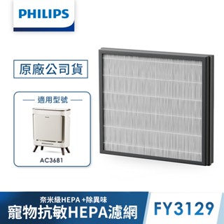 【PHILIPS 飛利浦】寵物清淨機濾網 除甲醛 FY3129 (適用型號: AC3681)