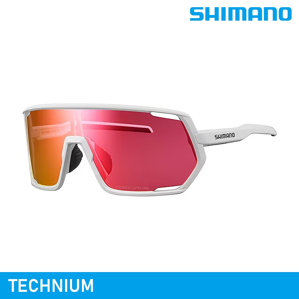 SHIMANO TECHNIUM 太陽眼鏡 / 霧面白 (RD+透明鏡片)