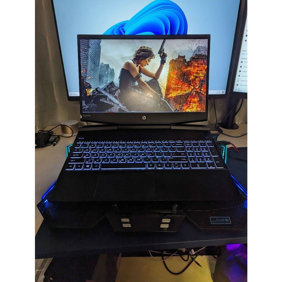 HP gaming 9750h, 16gb ddr4, 512gb nvme, 1650 4gb, 15.6 144hz