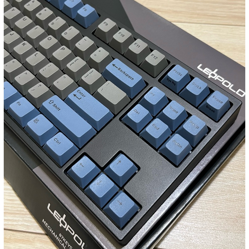 Leopold FC750R 機械鍵盤/藍灰/櫻桃茶軸