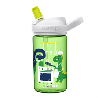 《贈防塵蓋~》 美國 CAMELBAK 400ml eddy+兒童吸管運動水瓶RENEW 恐龍大廚
