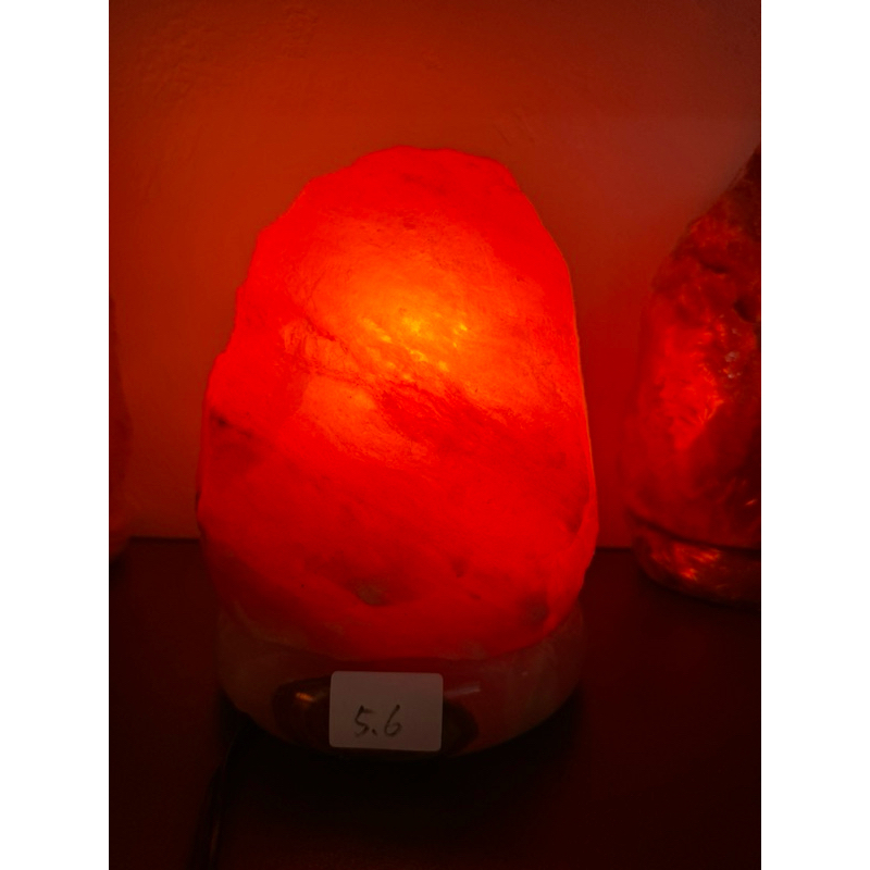 鹽燈 實拍 喜馬拉雅山頂級帝王紅鹽燈 5.6kg 山型 開運燈招財 提升能量 淨化