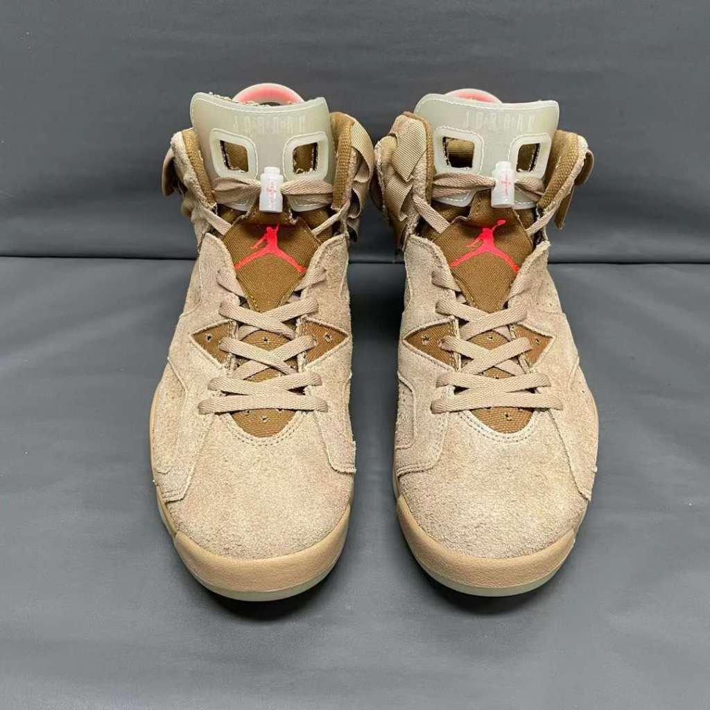 《二手寄賣》Travis Scott x Air Jordan 6 卡其 US12 原盒配件齊 極新