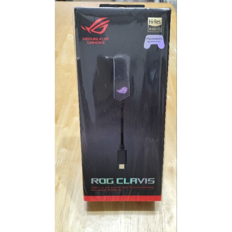 0【現貨熱銷】ASUS 華碩 ROG Clavis 外接式音效卡 USB-C 3.5 mm AI