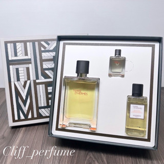 【克裡夫香水店】HERMES 愛馬仕 大地男性淡香水限量禮盒 (淡香水100ml+小香5ml+沐浴精40ml)