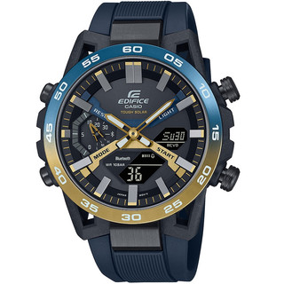 CASIO 卡西歐 EDIFICE 華麗漸層 賽車風 太陽能藍芽雙顯錶 ECB-2000NP-1A