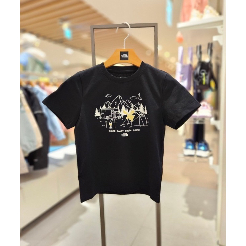 預購🇰🇷韓國購回🇰🇷The north face kids北臉童裝夏季露營動物插畫短tee100-160cm