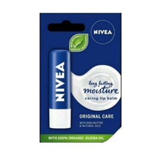 NIVEA 妮維雅 水漾護唇膏 經典潤澤 4.8g ☆圖2新包裝出貨