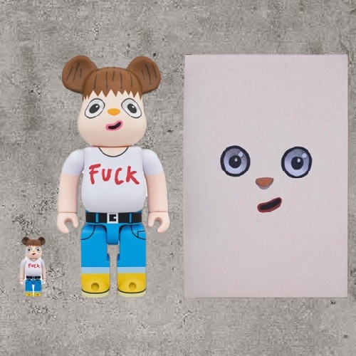 BE@RBRICK x JAVIER CALLEJA 西班牙藝術家 大眼仔 400% &amp; 100% F U C K