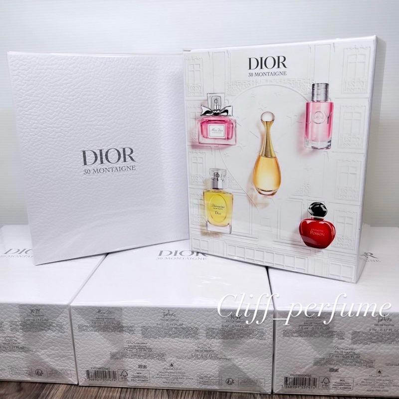 【克里夫香水店】Dior 迪奧蒙田30週年紀念限定城堡香水禮盒5入組