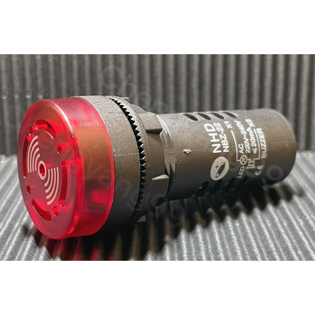 NHD賀電開關 賀電LED蜂鳴器 NBZ22-R 22mm/25mm LED閃爍蜂鳴指示燈