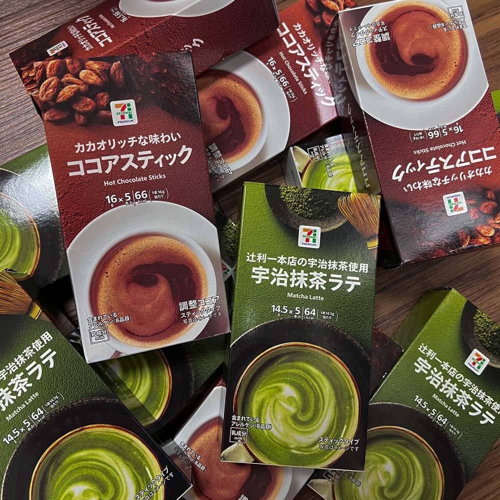 ❪ inn ❫現貨🔹日本 🇯🇵 日本7-11限定 咖啡歐蕾 抹茶拿鐵 熱可可 巧克力歐蕾 巧克力 抹茶 可可 季節限定